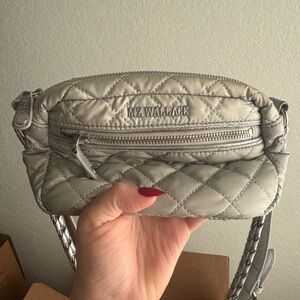 MZ Wallace Metallic Quilted Crossbody Bag